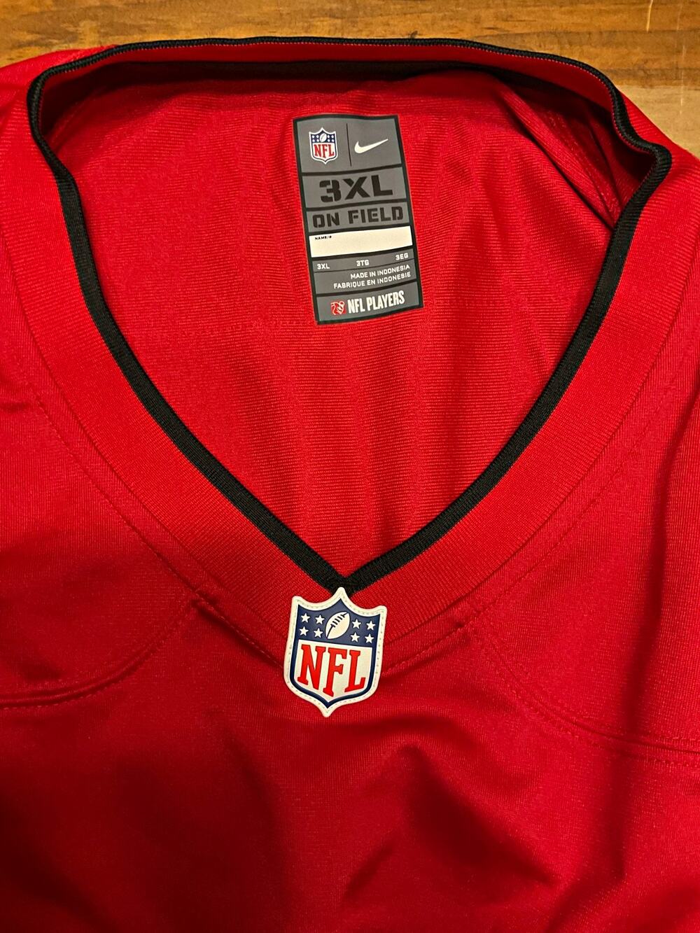 Nike Tampa Bay Buccaneers NFL Football On-Field Jersey Red/Black 3XL